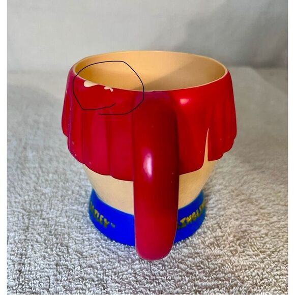 Vintage Circus Clown Red Hair Mug Ringling Bros Plastic - Picture 4 of 10